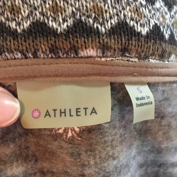 Athleta Fair Isle Full Zip Hooded Sweater - Picture 7 of 8